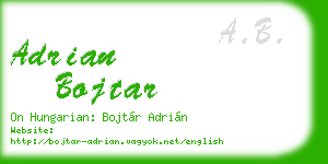 adrian bojtar business card