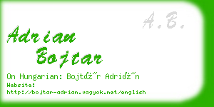 adrian bojtar business card